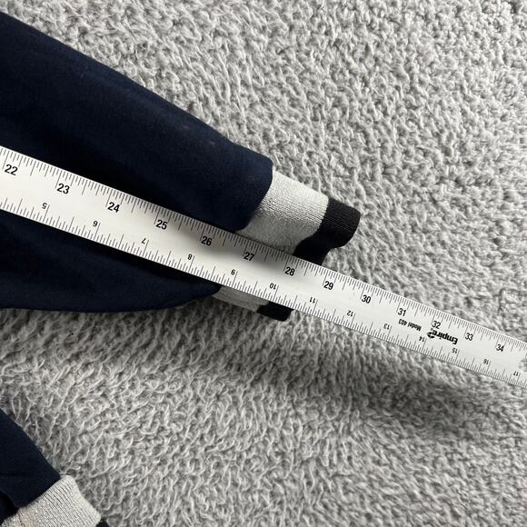 Vintage New York Sweatshirt Men's Large Blue Crewneck Embroidered Distressed 90s - Picture 11 of 13